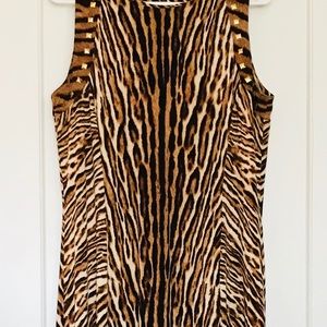 Leopard embellished maxi